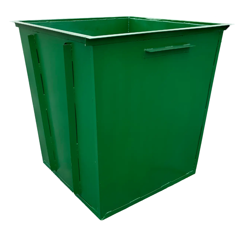 Контейнер для ТПВ 750 л, метал 2 мм, з ребрами жорсткості, без кришки, АВ-ПРОМ